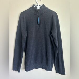 Robert Graham Size XL Gray Zip Up Sweater